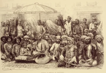 Durbar del Maharajá de Dholpur, 1878